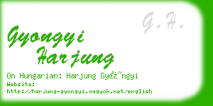 gyongyi harjung business card